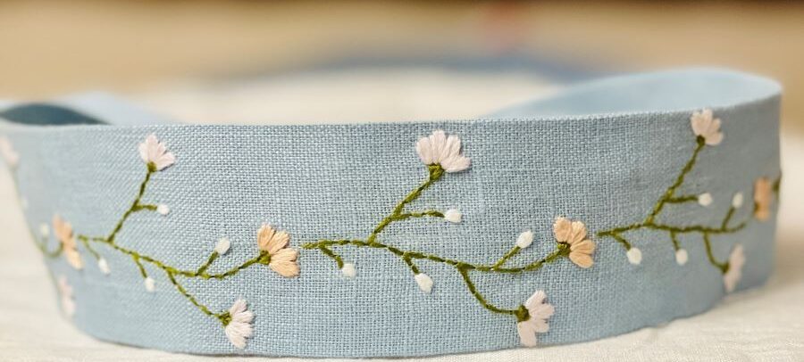 How to make a simple embroidered headband
